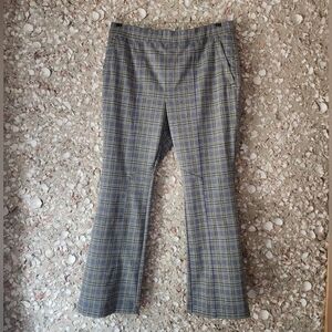 Anthropologie Plaid Pull On Dress Pants